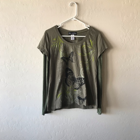 BUTTERFLY LONG SLEEVE TOP!! - Picture 1 of 4